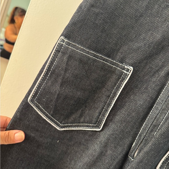 Understated Leather Keep on Keeping On Denim Jumpsuit Sz S - Picture 5 of 8